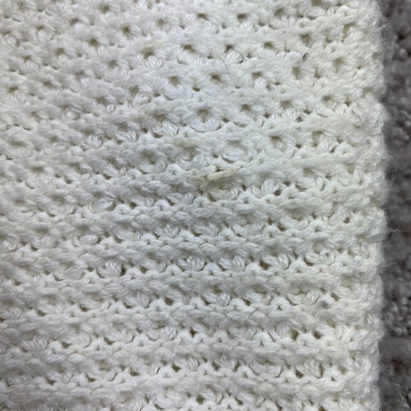 Coastal Grandma Alfred Dunner Sweater Women Fits L-XL White Floral Embroidered - Picture 9 of 15